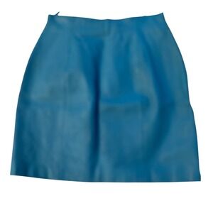 Vintage Wilsons Leather Turquoise Skirt Womens Size 10 Y2K Penciled